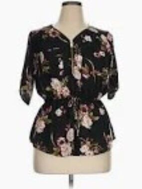 J for justify blouse floral polka dots